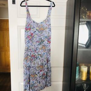 Blue violet floral dress